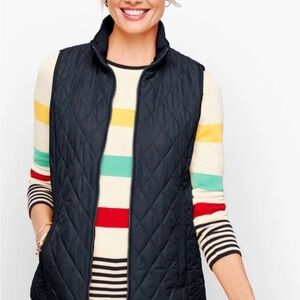 Talbots NWOT Diamond Quilted Vest